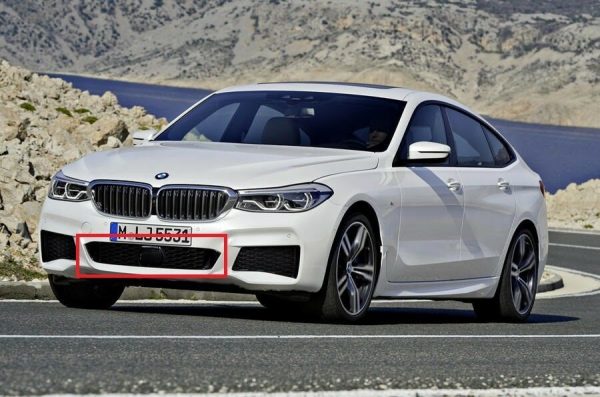 NEW GENUINE BMW 6 SERIES G32 GT FRONT M SPORT BUMPER CENTER LOWER GRILLE TRIM 51118074255