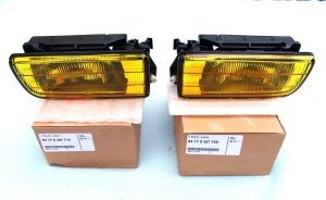 Genuine ZKW Yellow fog lights with Supporting frame for BMW E36 91-98 All Models