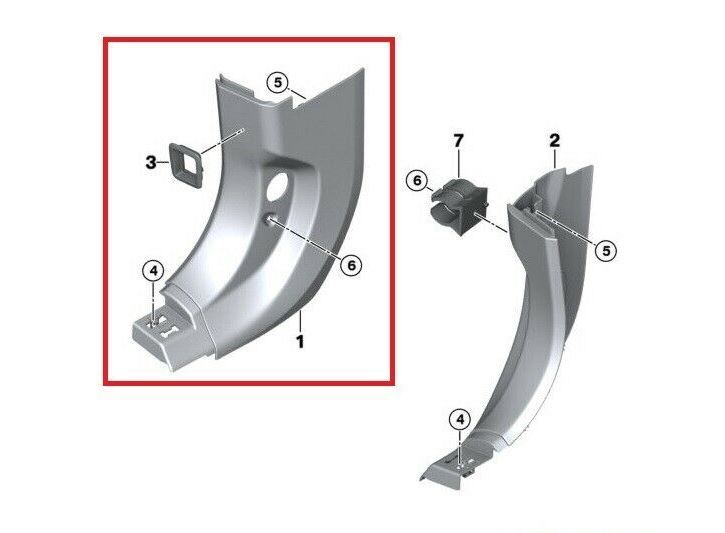 NEW GENUINE BMW 7 SERIES G11 G12 INTERIOR LETERAL TRIM PANEL DRIVER SIDE LHD 51437390753 - Image 4