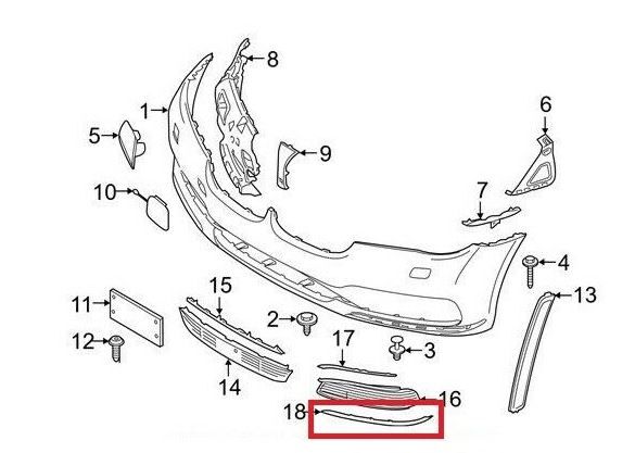 FOR NEW GENUINE BMW 7 SERIES G11 G12 FRONT BUMPER LOWER MOLDING TRIM RIGHT O/S - Image 6