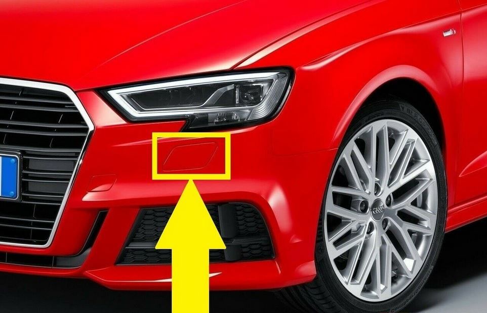 NEW GENUINE AUDI A3 2013-2016 FRONT BUMPER HEADLIGHT WASHER COVER LEFT N/S 8V3955275CGRU - Image 6