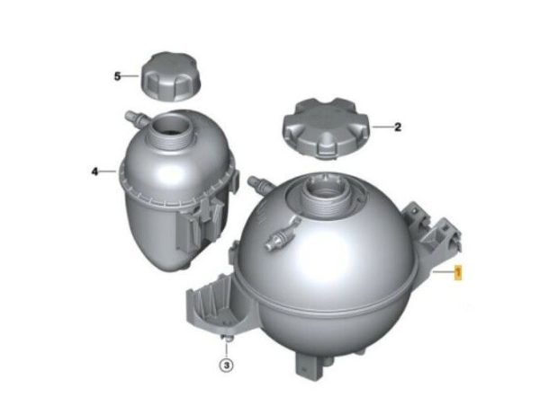 NEW GENUINE BMW X3 X4 M G01 G02 F97 F98 EXPANSION TANK 17138742660 - Image 2