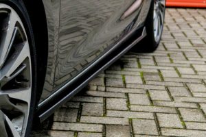 Black Gloss  Performance Side skirts addons / Blades / diffusers / sill covers For Opel Astra K 2015-2021