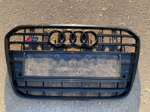 USED Black Line S6 Original Front Grill For Audi A6 / S6 4G C7 2011-2015