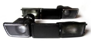 OE Look Black Smoked Fog Lights SET with turnsignals For VW Golf III / Vento (US Jetta MK3)