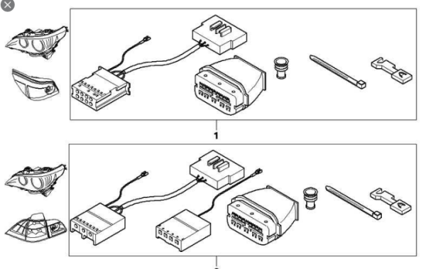 Genuine Retrofit wiring harness kit for BMW E60 FROM PFL to FL - Image 2
