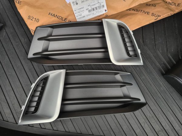 Ambition Genuine SET Front Bumper Side Vents Grills Air Intake For Audi A3 8V 17-19 Facelift SE - Image 6