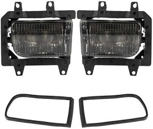 Black Smoked Fog Lights For BMW 3 Series E30 87-93 Facelift