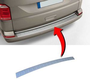 NEW GENUINE VW TRANSPORTER T6 REAR BUMPER STAINLESS STEEL PROTECTOR 7E0061195A