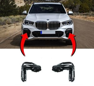 NEW GENUINE BMW X5 SERIES G05 M FRONT FOG LIGHT LAMP COVERS PAIR SET N/S + O/S