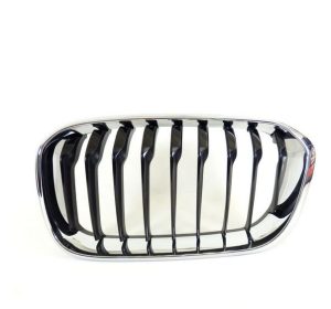 BMW NEW GENUINE F20 F21 LCI BASIS KINDEY GRILLE CHROME AND BLACK LEFT N/S 51137371747