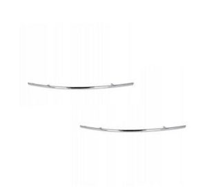 NEW GENUINE MERCEDES BENZ MB E W212 FRONT BUMPER LOWER GRILL CHROME TRIM SET