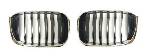 NEW GENUINE BMW X3 X4 SERIES G01 G02 FRONT KIDNEY GRILL LUXURY PAIR SET