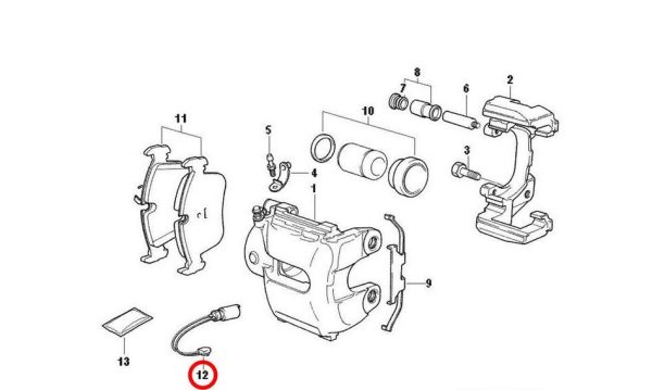 NEW BMW GENUINE X5 X6 SERIES E70 E71 E72 REAR BRAKE PAD WEAR SENSOR 34356789505 - Image 4
