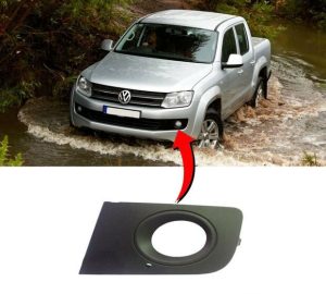 NEW GENUINE VW AMAROK FRONT BUMPER FOG LIGHT GRILL COVER LEFT N/S 2HH807489A9B9
