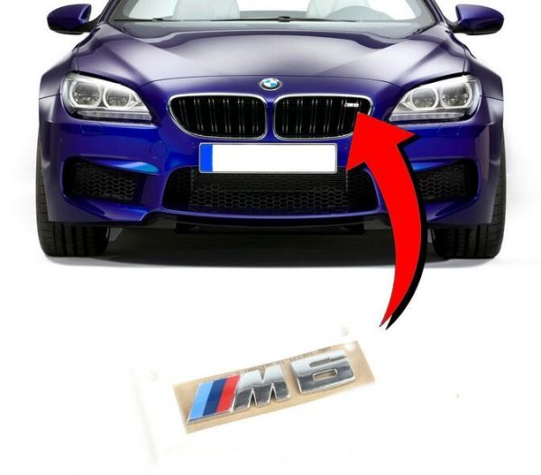 NEW GENUINE BMW 6 SERIES F12 F13 F06 FRONT KIDNEY GRILL M6 BADGE 51138054466 - Image 5