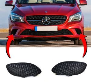 NEW GENUINE MERCEDES BENZ CLA C117 13-19 FRONT BUMPER SIDE GRILLS PAIR SET NS+OS