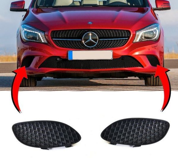 NEW GENUINE MERCEDES BENZ CLA C117 13-19 FRONT BUMPER SIDE GRILLS PAIR SET NS+OS