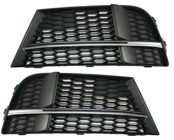NEW GENUINE AUDI A3 S3 FOG LIGHT COVERING COOLING AIR GRILL LEFT + RIGHT