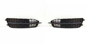 AUDI GENUINE A6 C7 S LINE BUMPER GRILL FOG LIGHT SURROUND LEFT AND RIGHT PAIR