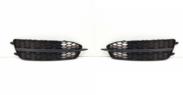 AUDI GENUINE A6 C7 S LINE BUMPER GRILL FOG LIGHT SURROUND LEFT AND RIGHT PAIR