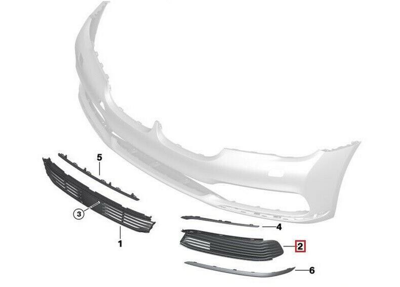 NEW GENUINE BMW 7 SERIES G11 G12 GRILLIE INTAKE AIR INLET CLOSED PAIR SET - Image 3