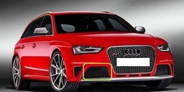 NEW GENUINE AUDI RS4 B8 O/S RIGHT FRONT LOWER GRILL GLOSS BLACK 8K0807682R T94 - Image 2