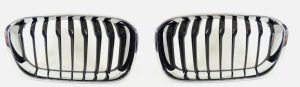 BMW NEW GENUINE F20 F21 LCI BASIS KINDEY GRILLE CHROME AND BLACK LEFT RIGHT
