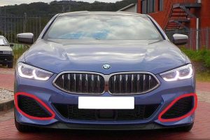 NEW GENUINE BMW 8 SERIES G14 G15 M FRONT BUMPER SIDE GRILL OPEN PAIR SET