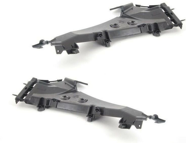 NEW GENUINE AUDI Q7 07-16 FRONT BUMPER SUPPORT BRACKET LEFT RIGHT PAIR SET 4L0807284B+4L0807283B
