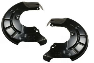 NEW GENUINE AUDI A2 2000-2005 FRONT BRAKE DISC PROTECTION PLATE LEFT RIGHT PAIR