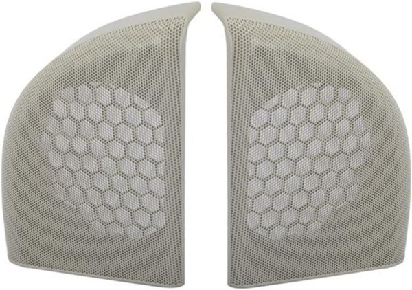NEW GENUINE MERCEDES-BENZ MB C COUPE W203 GREY DOOR SPEAKER COVER LEFT RIGHT SET