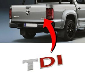 NEW GENUINE VW AMAROK 2010 - 2017 REAR BOOT LID TDI BADGE EMBLEM 2H0853675AGQF