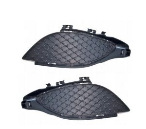 NEW GENUINE MERCEDES BENZ A W176 FRONT BUMPER FOG LIGHT COVER GRILLS SET N/S+O/S