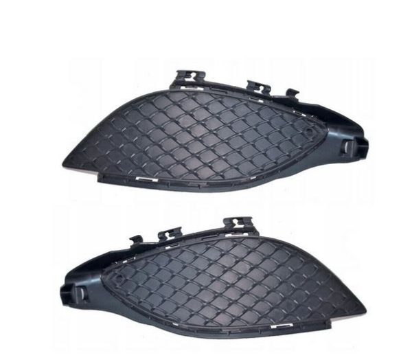 NEW GENUINE MERCEDES BENZ A W176 FRONT BUMPER FOG LIGHT COVER GRILLS SET N/S+O/S