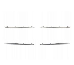 NEW GENUINE MERCEDES BENZ E CLASS W212 FRONT CENTER GRILL CHROME TRIMS SET 4 PCS