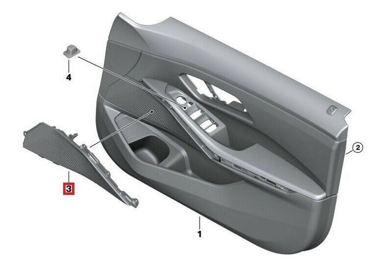 NEW GENUINE BMW 3 SERIES G20 G21 FRONT DOOR LOUDSPEAKER COVER PAIR SET - Image 3