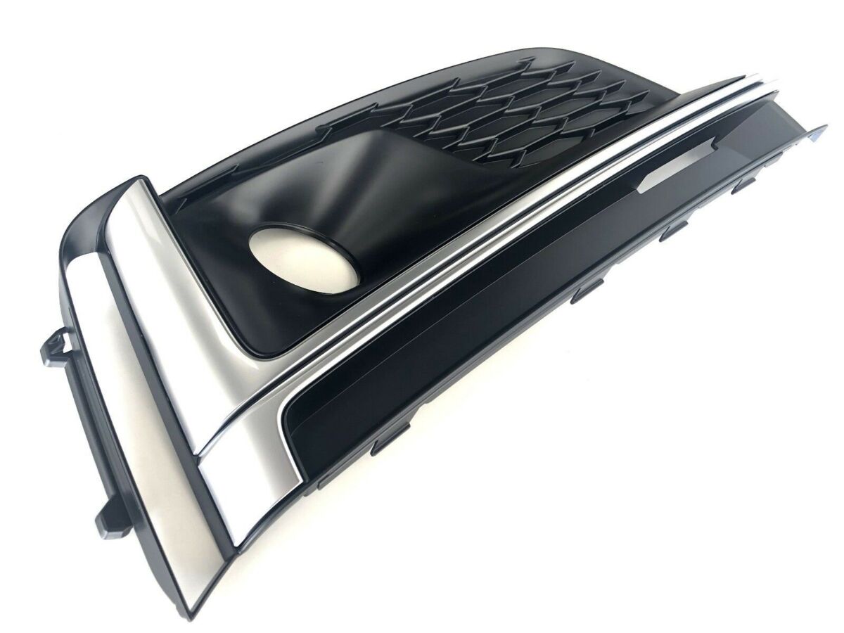NEW GENUINE AUDI S5 2017-2018 FRONT BUMPER O/S RIGHT FOG GRILL 8W6807682L RU6