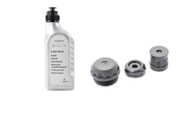NEW GENUINE AUDI VOLKSWAGEN SEAT SKODA HALDEX FILTER AND SYNTHETIC GEAR OIL SET