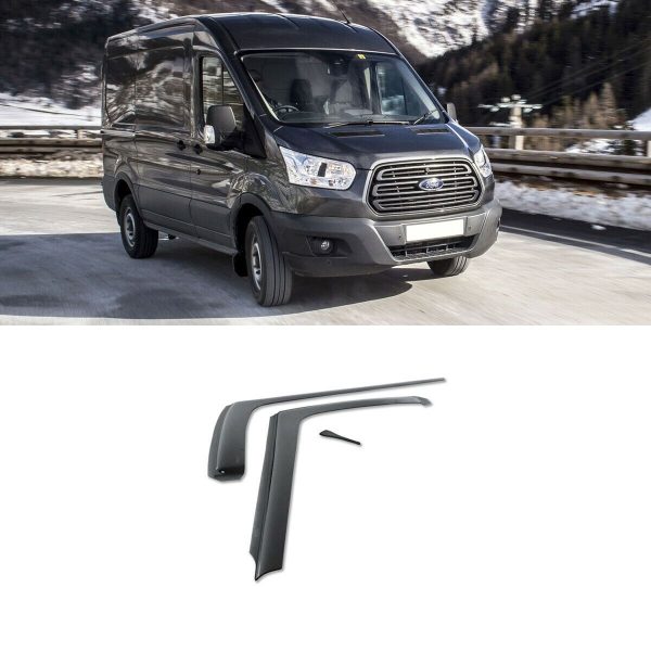 NEW GENUINE FORD TRANSIT MK8 CLIMAIR FRONT WIND DEFLECTORS PAIR 1856561