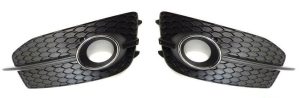 NEW GENUINE AUDI Q3 S-LINE 2012-2014 LEFT RIGHT BUMPER FOG LIGHT GRILL SET