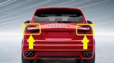 NEW GENUINE PORSCHE CAYENNE 958 E2 REAR DARK TAIL LIGHTS LEFT RIGHT PAIR SET 95804490066 - Image 6