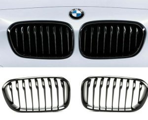 BMW NEW GENUINE F20 F21 LCI M PERFORMANCE BLACK KINDEY GRILLE LEFT RIGHT