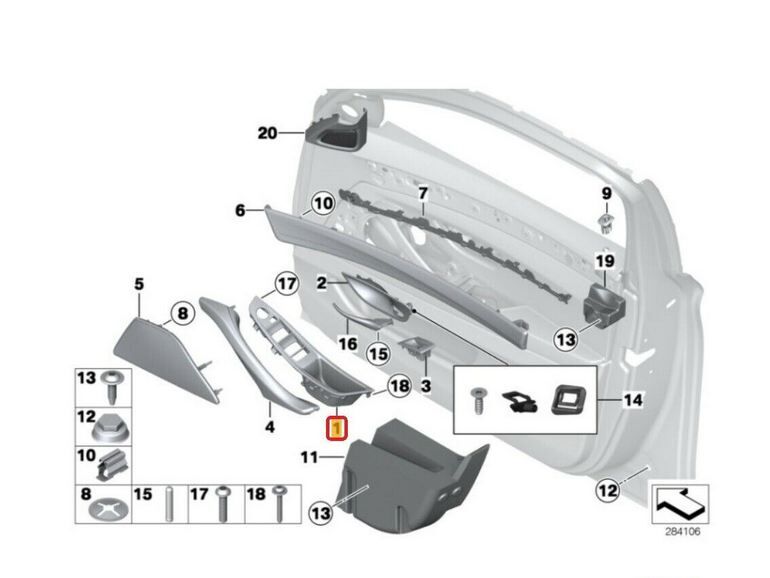 NEW GENUINE BMW 5 SERIES F10 F11 VENETOBEIGE DOOR INTERIOR HANDLE RIGHT O/S RHD 51417225868 - Image 2