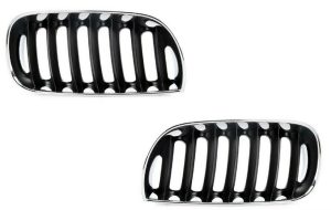 NEW GENUINE BMW X3 SERIES E83 2003-2008 FRONT KIDNEY GRILL PAIR SET 51133402909+51133402910
