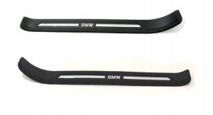 NEW GENUINE BMW 5 SERIES E39 FRONT DOOR SILL COVERS PAIR SET LEFT + RIGHT