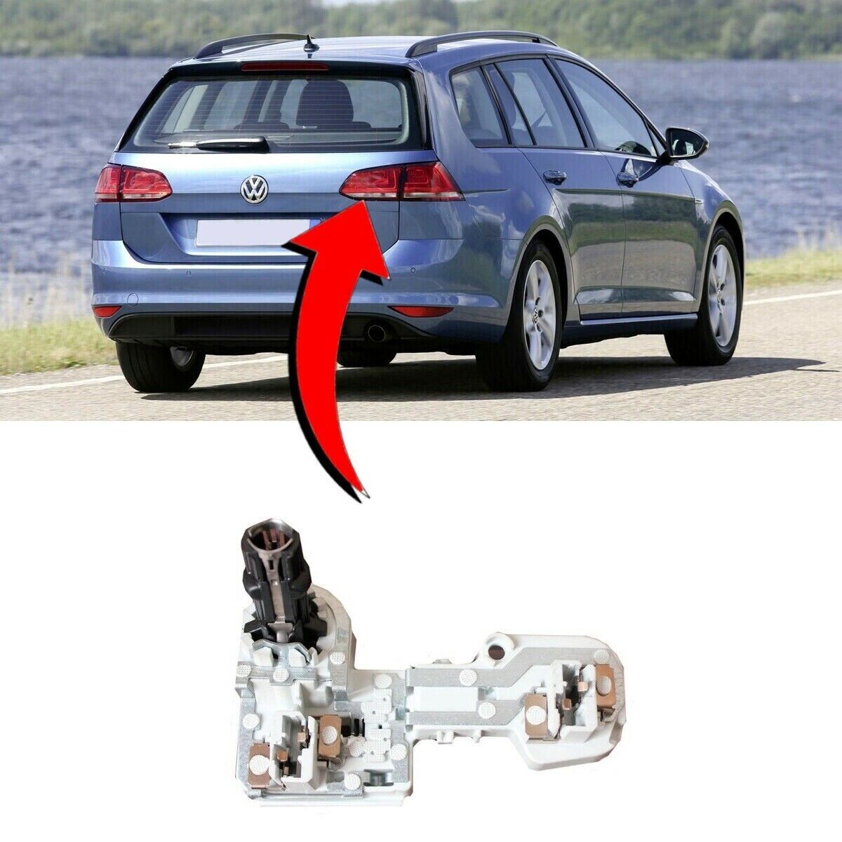 NEW GENUINE VOLKSWAGEN VW GOLF VII 7 REAR TAIL LIGHT BULK HOLDER RIGHT O/S 5G9945260A - Image 2