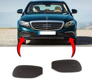 NEW GENUINE MERCEDES BENZ E CLASS W213 FRONT BUMPER LOWER GRILLS PAIR SET NS+OS