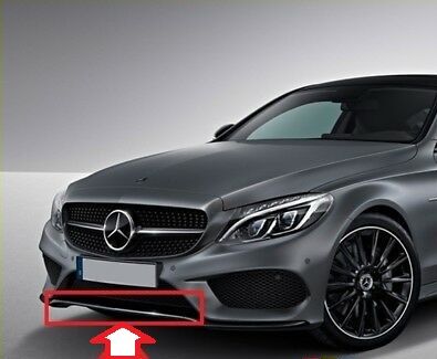 NEW GENUINE MERCEDES BENZ MB C W205 AMG FRONT BUMPER LOWER LIP BLACK TRIM CENTER A2058852700 - Image 4