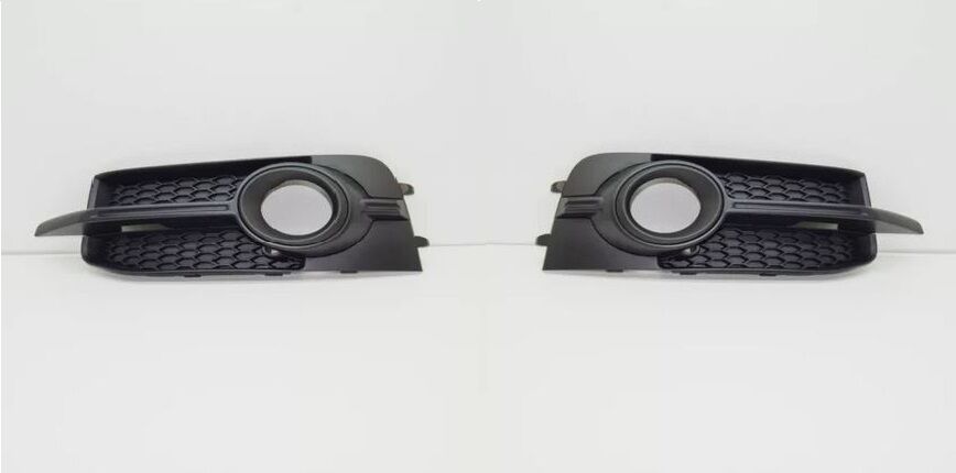 NEW GENUINE AUDI A1 8X 11-14 S-LINE FRONT LEFT RIGHT FOG LIGHT GRILL TRIM SET